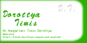 dorottya timis business card